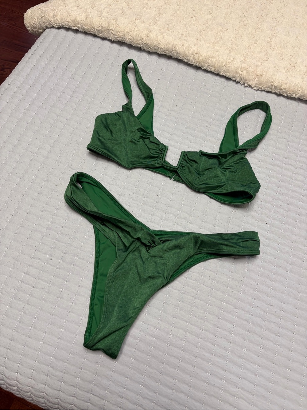 Forest Green Two-Piece Bathing Suit